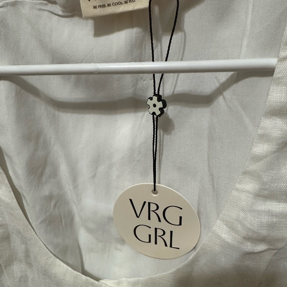 Chic White Button-Front Mini Dress - Picture 3 of 4